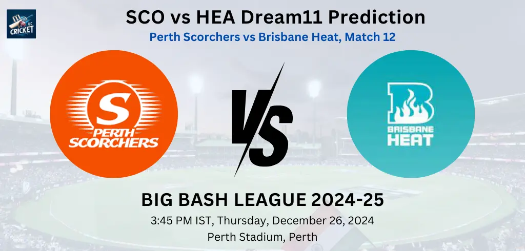 SCO vs HEA Dream11 Prediction